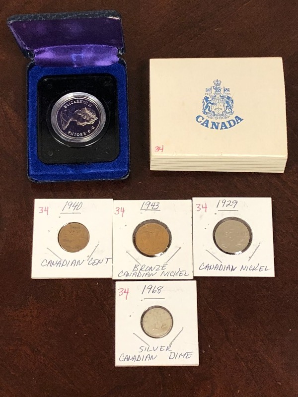 Misc. Canadian coins Uncirculated ...