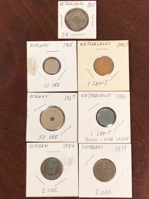 Old Sweden and Netherlands coins 18...