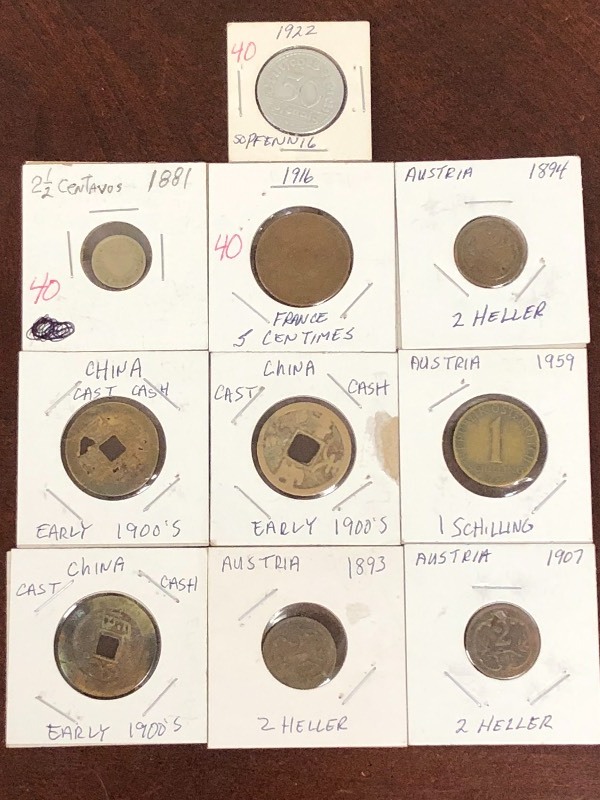 Misc. Old foreign coins  Austria, ...