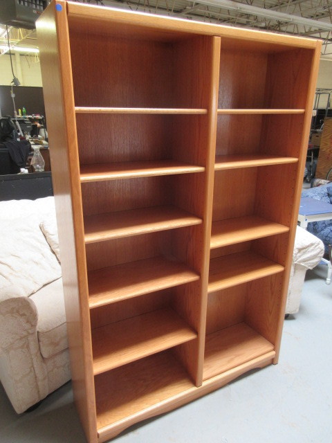 WOOD SHELVING UNIT