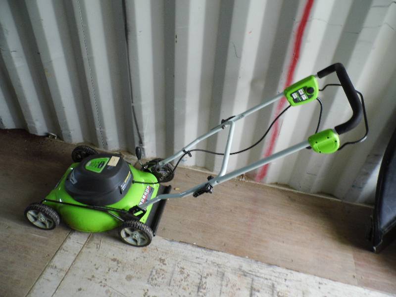lot 6 image: Green Works Electric Lawnmower