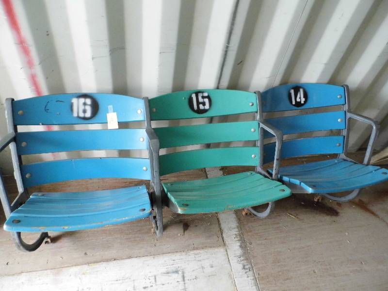 lot 10 image: Set of 3 Stadium Seats