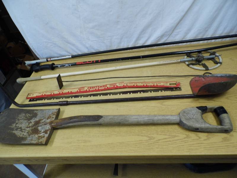Ski Poles - Ice Scoop - Sawblade -