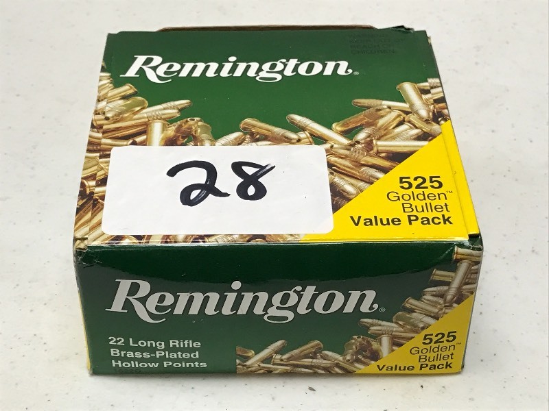 lot 28 image: (1) Box Of Remington .22LR HP---(52...