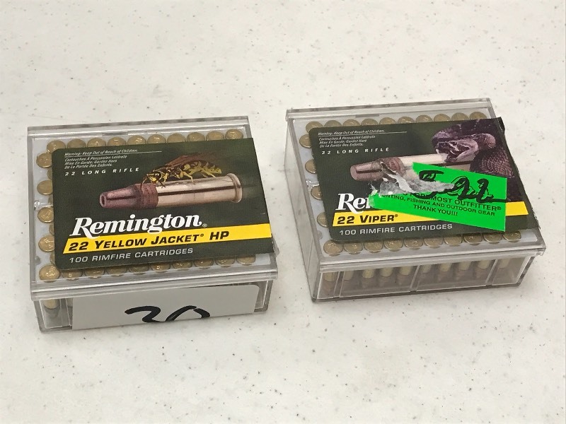lot 30 image: (2) Boxes Of Remington .22LR---Yell...