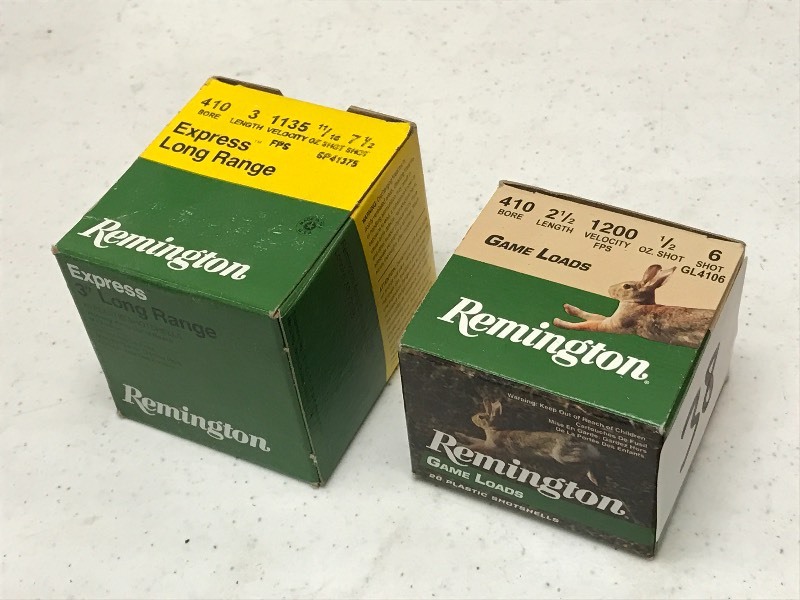 lot 38 image: (1) Box Of Remington .410gauge #6 S...