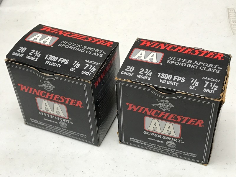 lot 44 image: (2) Boxes Of Winchester AA 20gauge ...