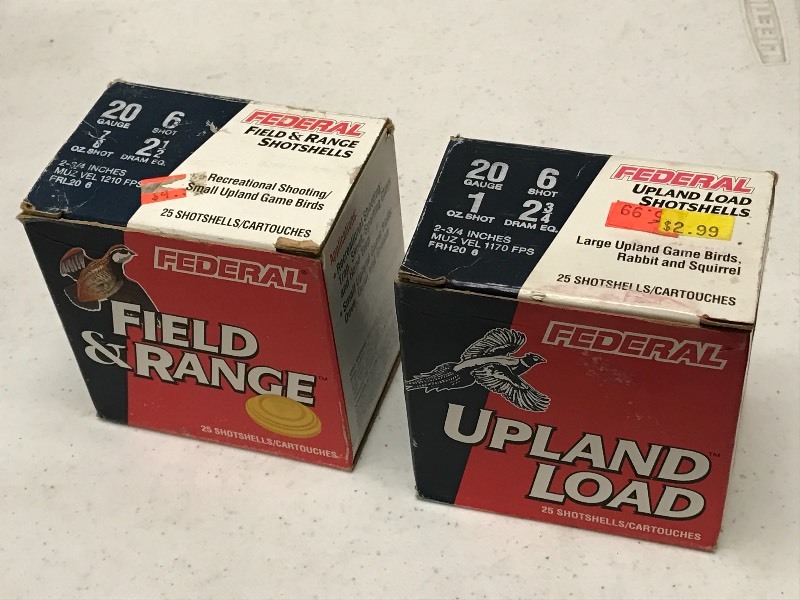 lot 51 image: (2) Boxes Of Federal 20gauge #6 Sho...