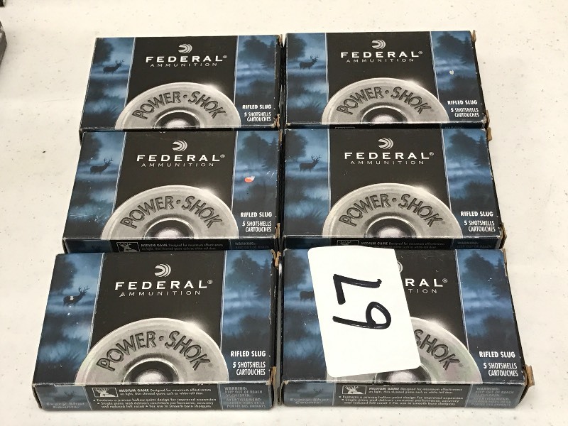 lot 67 image: (6) Boxes Of Federal 16gauge 45oz ...