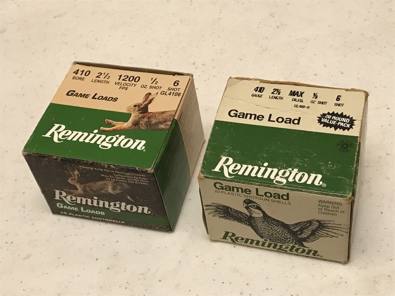lot 77 image: (2) Boxes Of Remington .410gauge #6...