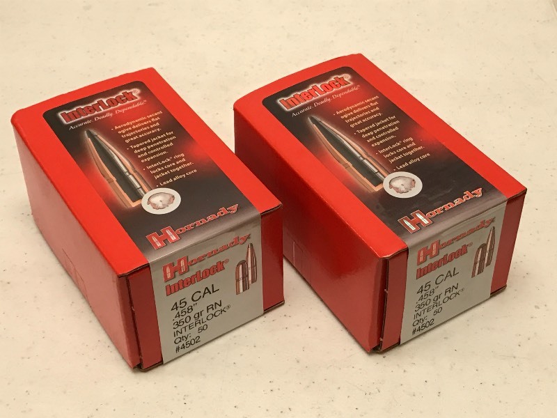 lot 84 image: (2) Boxes Of Hornady Interlock 45-C...