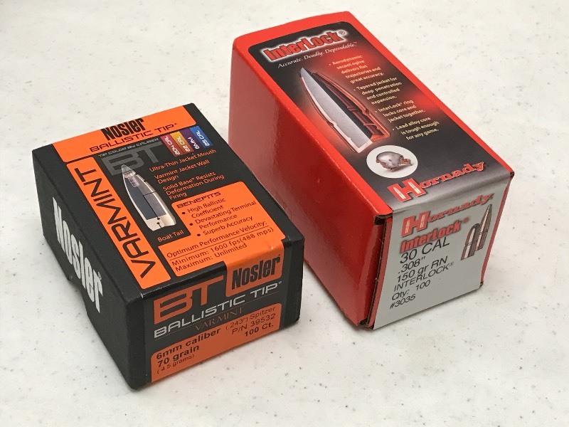 lot 86 image: (1) Box Of Nosler 6mm 70grain Balli...