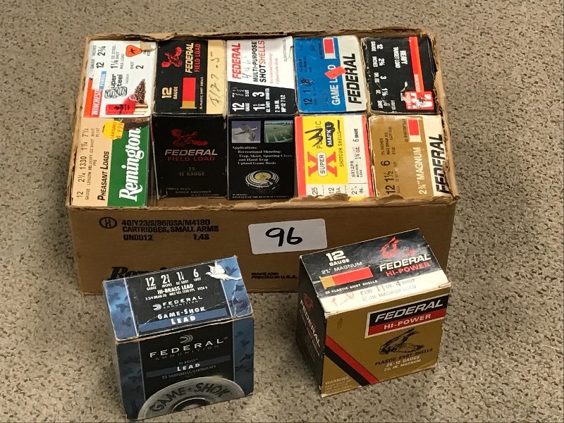 lot 96 image: (10) Boxes Of Assorted 12gauge Shot...
