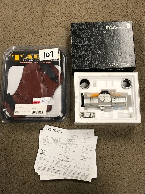 lot 107 image: Lot Of (1) Electronic Sightin Devic...
