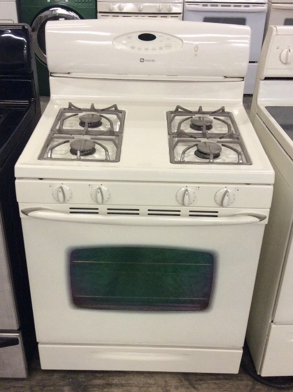 lot 13 image: Maytag Gas Bisque Stove