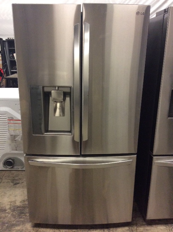 lot 27 image: LG Stainless  French Door fridge