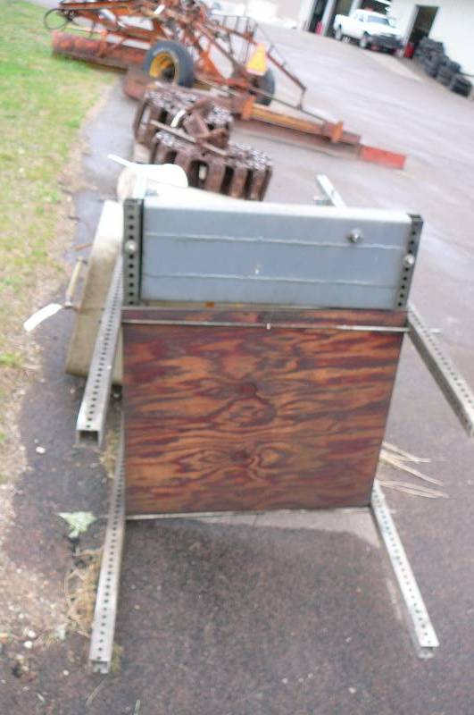 2 Cenex 55 Gallon Oil Drum dispenser with rack Grant County Highway