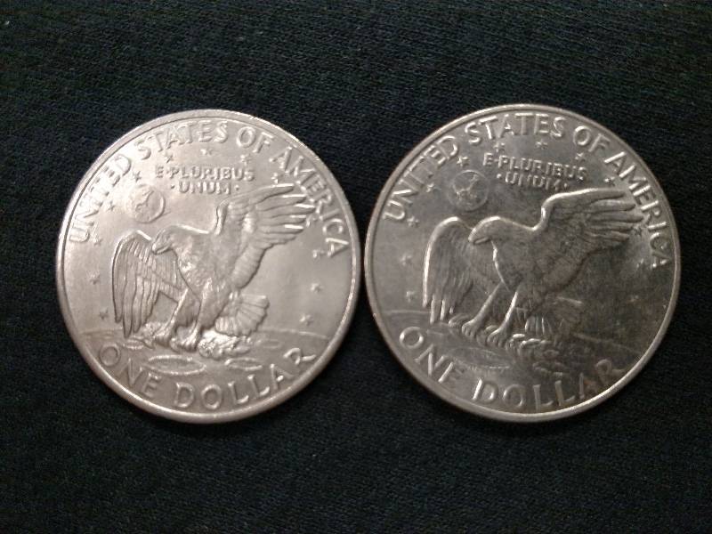 1971 D & 1972 D Eisenhower Dollars...