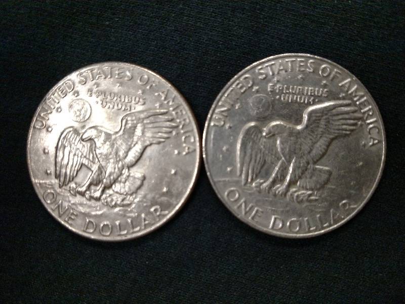 1977 D & 1978 Eisenhower Dollars...