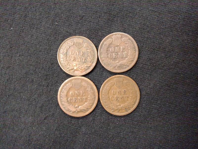 1891, 92, 93, & 95 Indian Head Penn...
