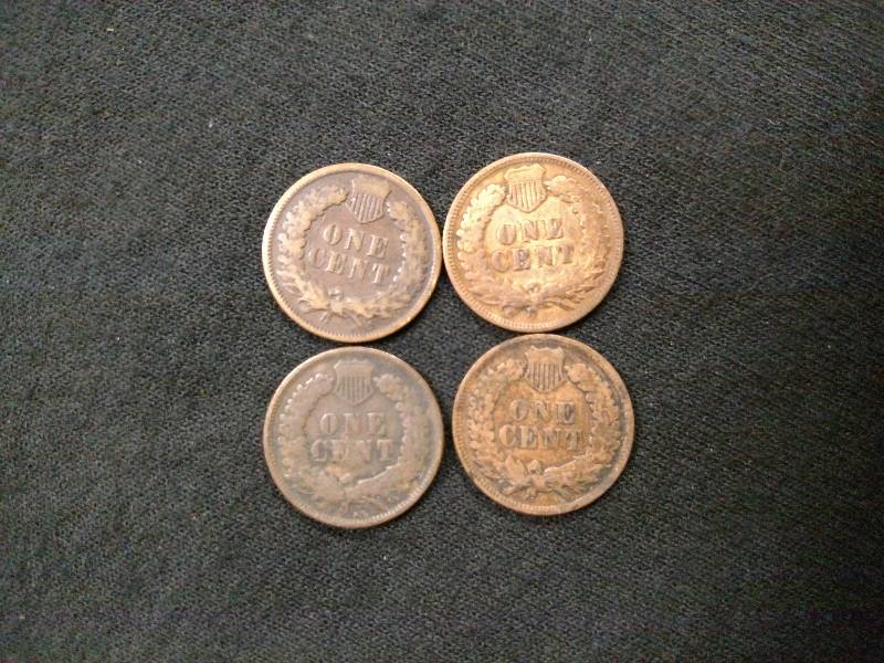1900, 01, 02, & 03 Indian Head Penn...