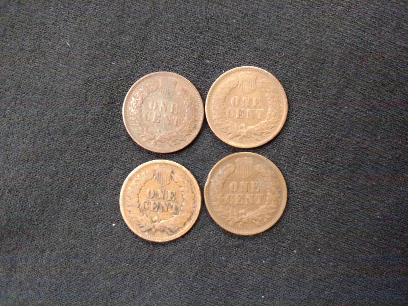 1904, 05, 06, & 07 Indian Head Penn...