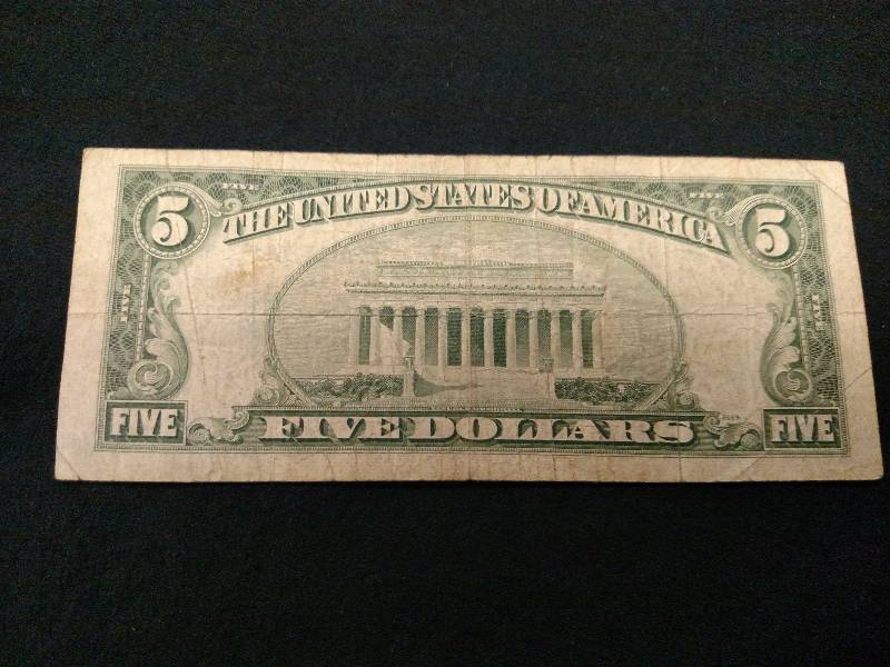 1953 A Five Dollar Silver Certifica...