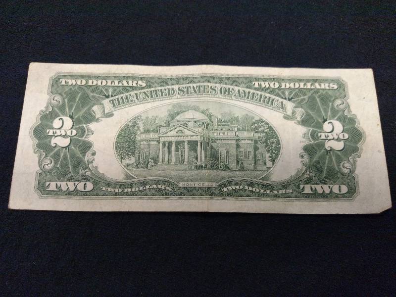 1953 A Two Dollar Red Seal Note...
