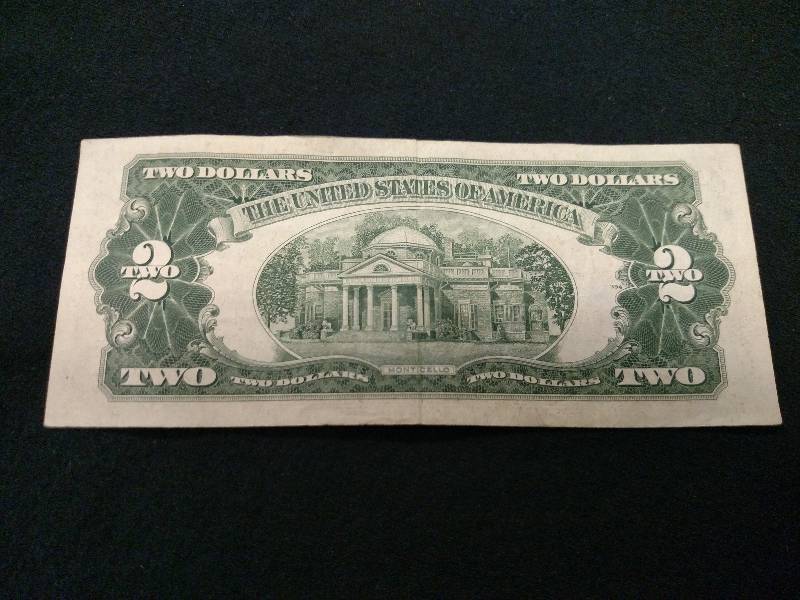 1953 B Two Dollar Red Seal Note...