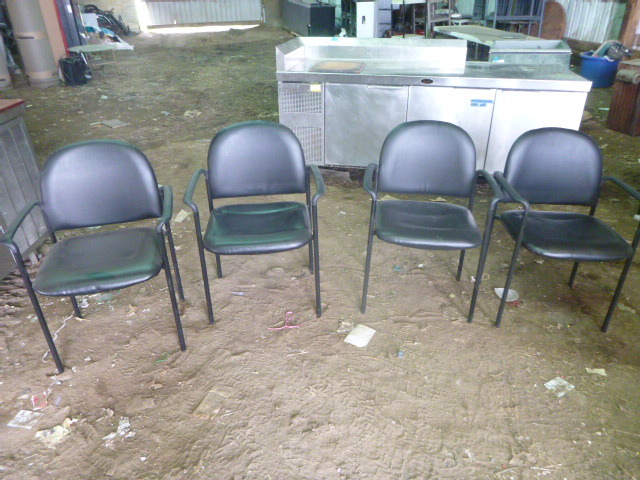4 Padded Chairs with Arms