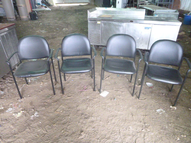 4 Padded Chairs with Arms