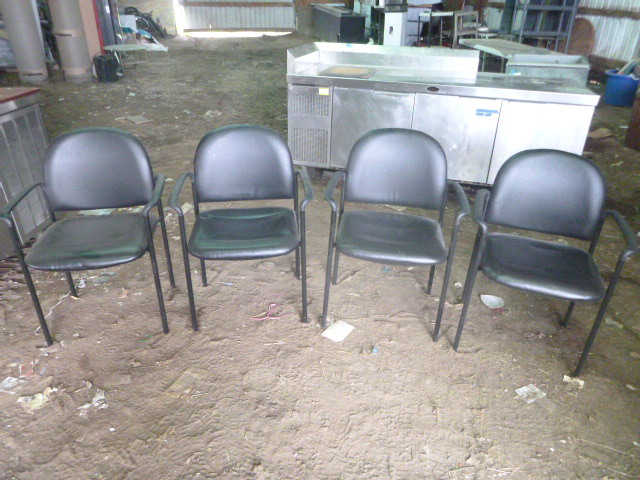 4 Padded Chairs with Arms