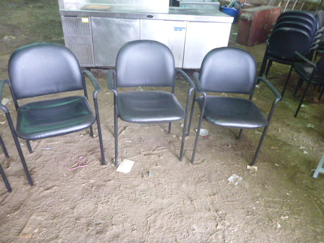 3 Padded Chairs with Arms