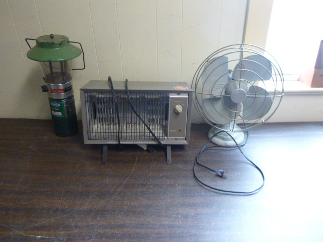 Heater, Lantern and Fan