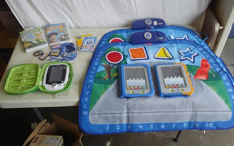 Leap Frog Leap Pad, V-Tech Leap Reader & Games, Fisher Price Activity Mat, Plug & Play