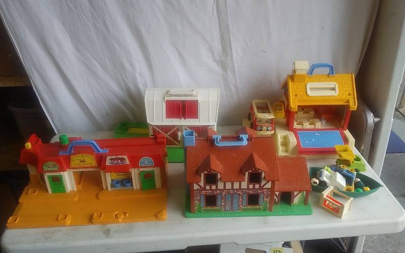 Fisher-Price Activity Buildings (With Some People & Vehicles)