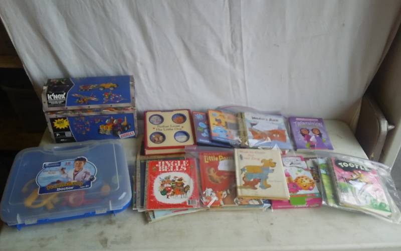 Lot Of Kids Story Books (Golden Books), KNex, Doctor Kit