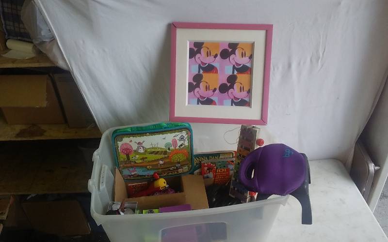 Tote Bin Full Of Toys