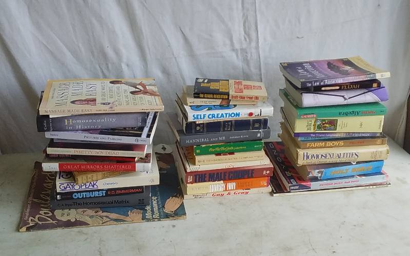Tote With Lid Full Of Books