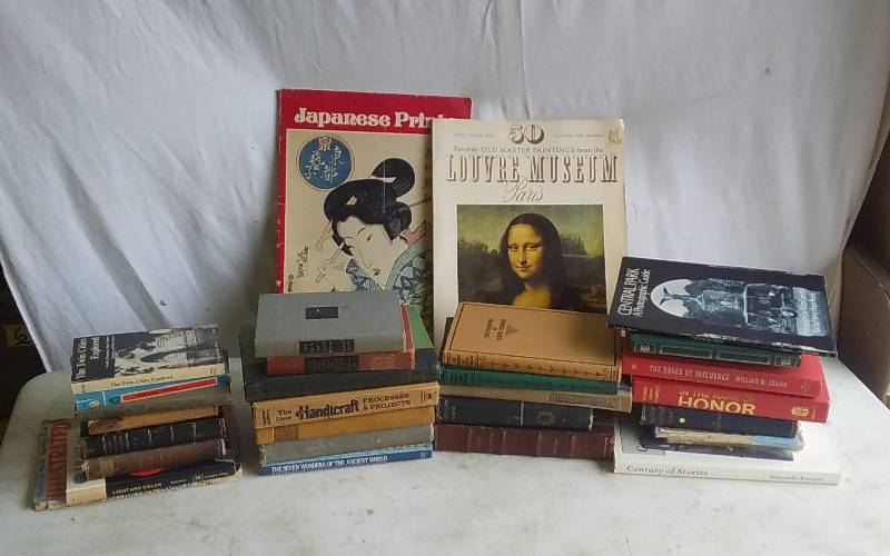 Tote Full Of Vintage Books