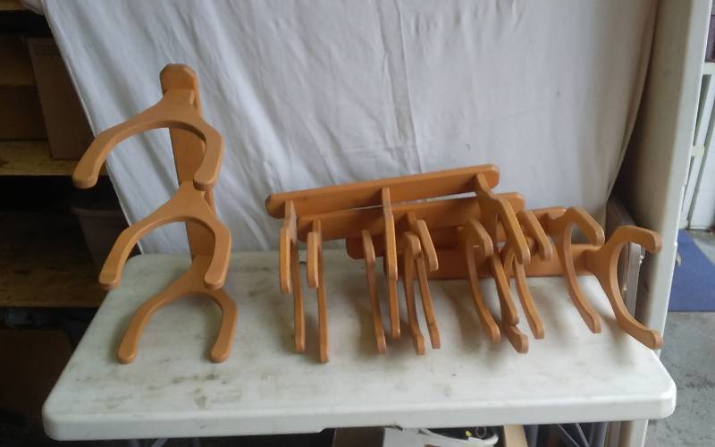 5-Wood Basket Ball Storage Wall Racks