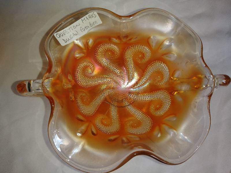 lot 146 image: Dugan, Scrolls, Marigold, Bonbon Dish