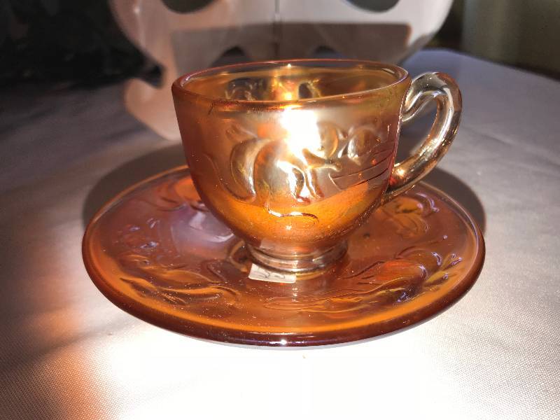 lot 223 image: Fenton kittens Marigold Childs cup and saucer cup is