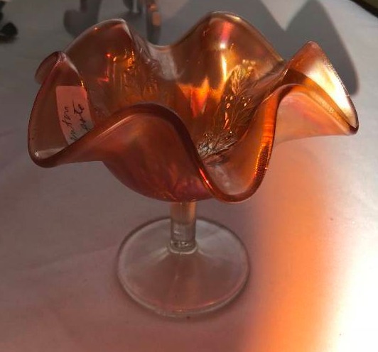 lot 307 image: Fenton, 1911, Hawley, marigold, small compote