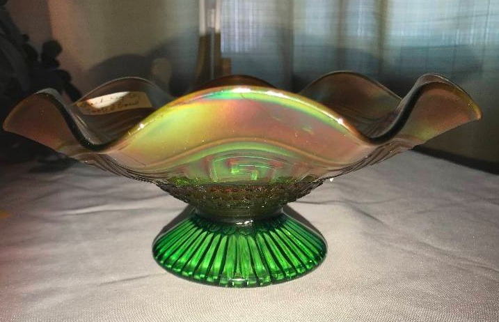lot 324 image: Northwood, 1909 - 1912, Greek key, green, Bowl