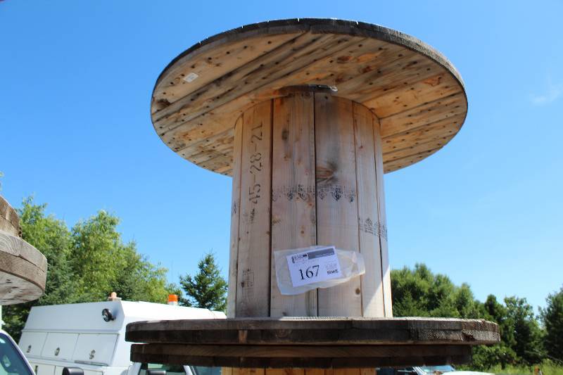 lot 167 image: Wood Wire Spool