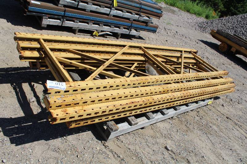 lot 210 image: Lot of (6) Pallet Racking - Uprights