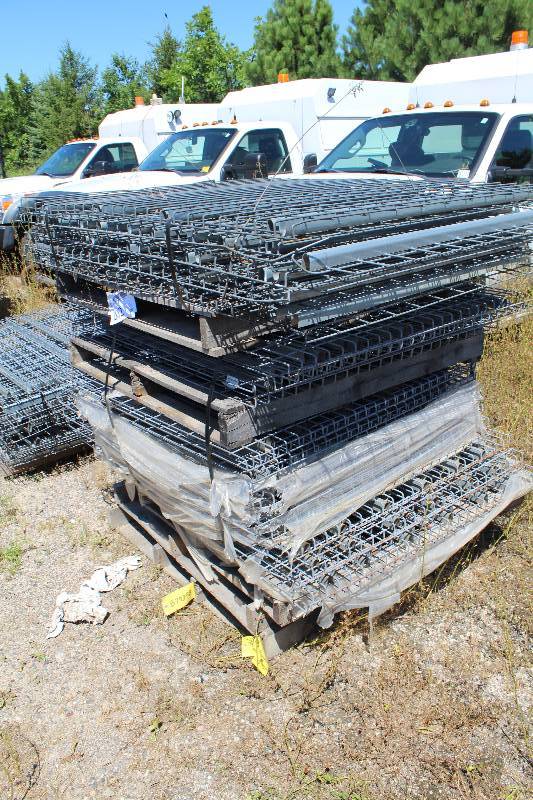 lot 202 image: Lot of (30) Pallet Racking - Wire Racks