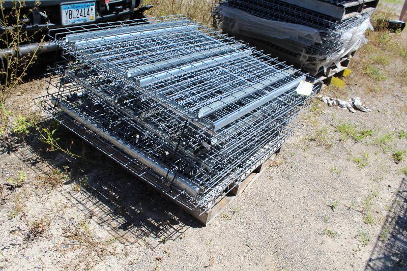 lot 201 image: Lot of (10) Pallet Racking - Wire Racks