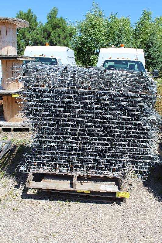 lot 197 image: Lot of (40) Pallet Racking - Wire Racks